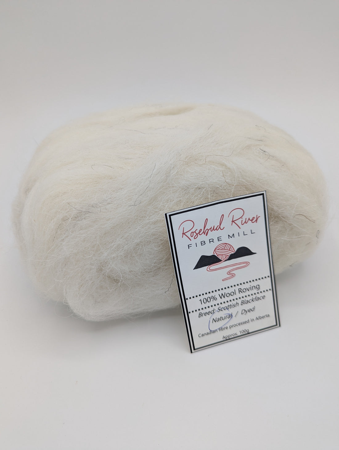 Roving - Scottish Blackface - White