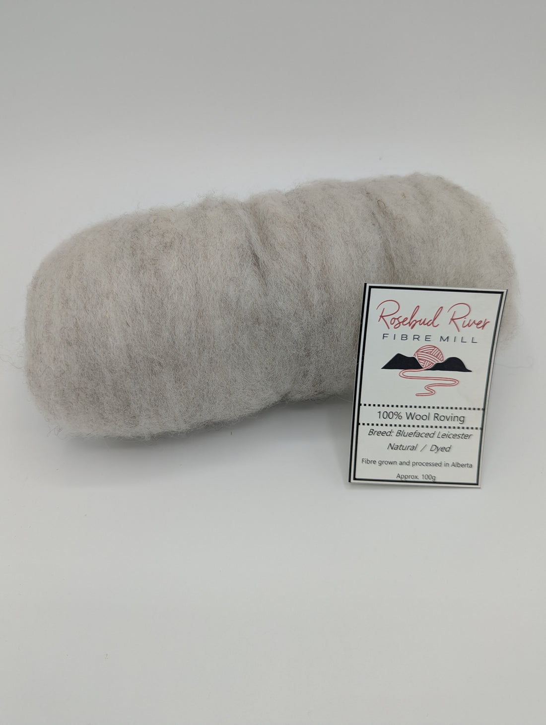 Roving - BFL - Natural Light Grey